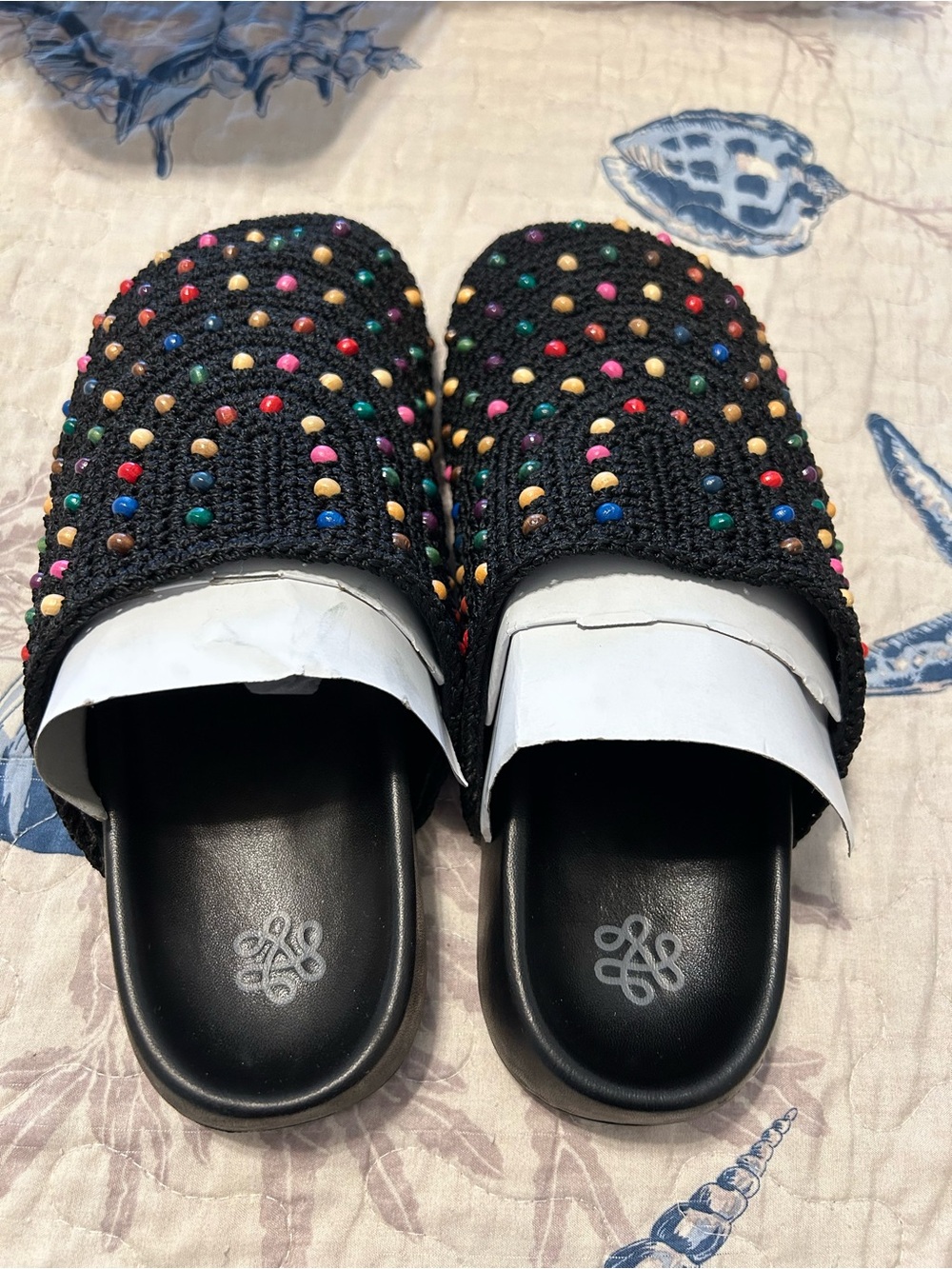 The Sak Black Knit Mules with Multicolor Bead Accents - Picture 5 of 5